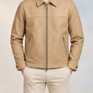 Pure Leather Collar Jacket