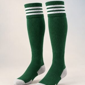 Forest green striped sports shocks